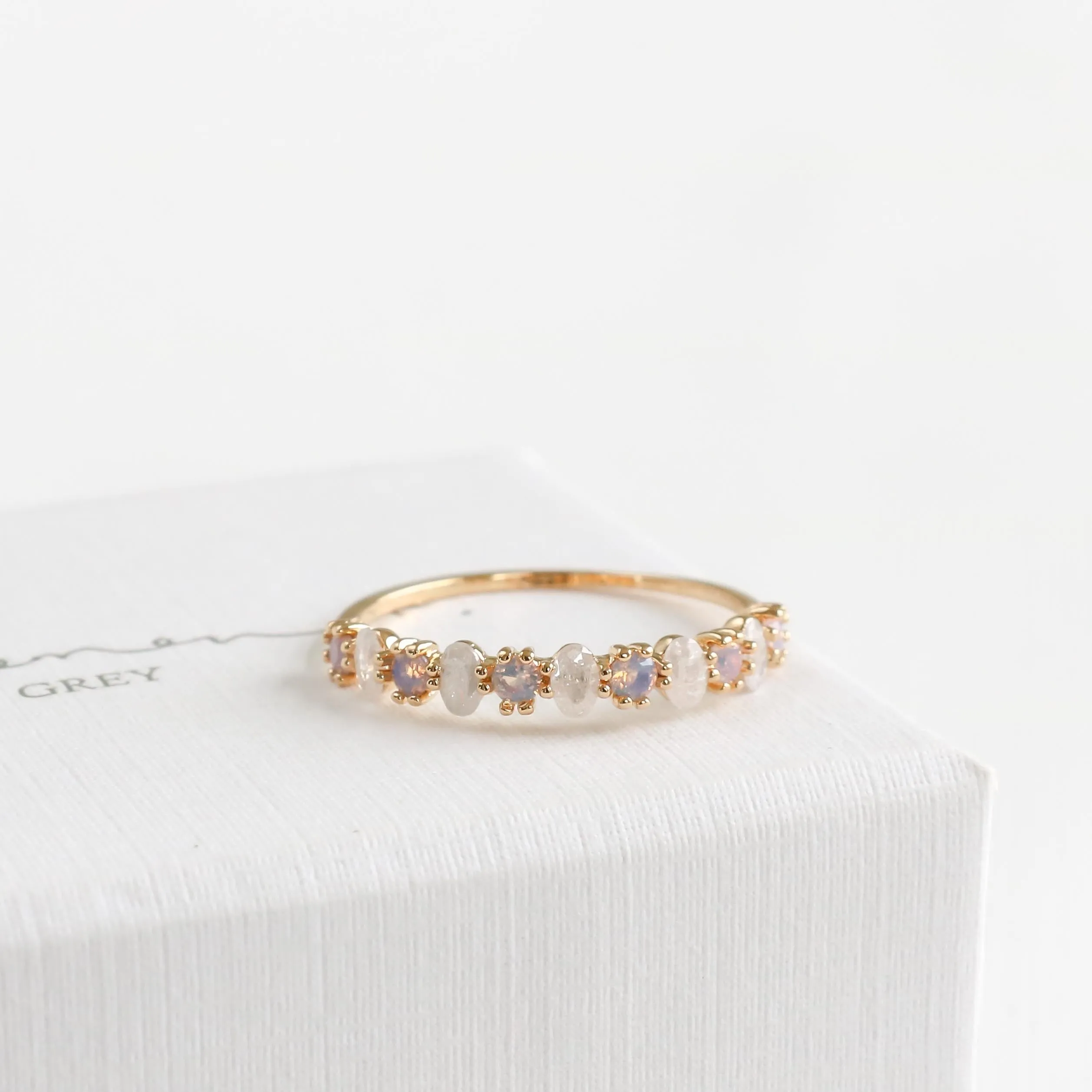 Ovie Half Eternity Ring