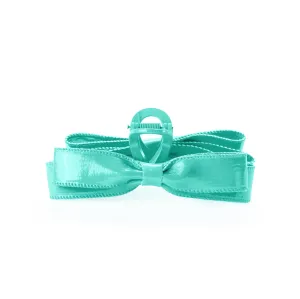 Paige Bow Hair Claw - Turquoise