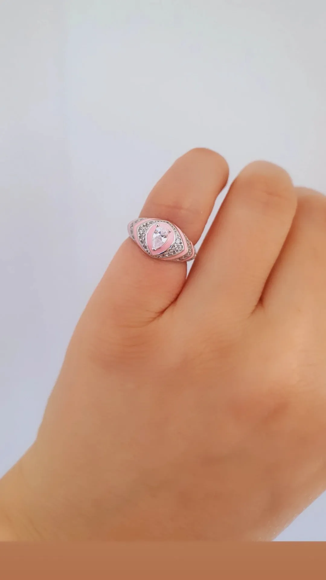 Pink Tues Pinky Ring