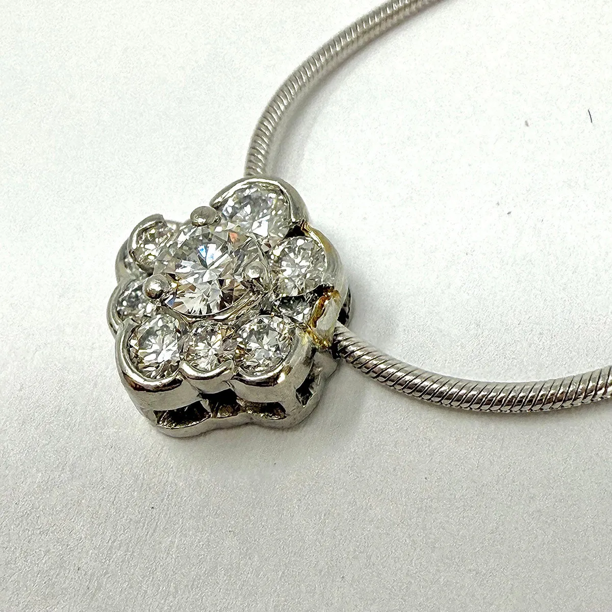 Platinum Diamond Pendant Necklace