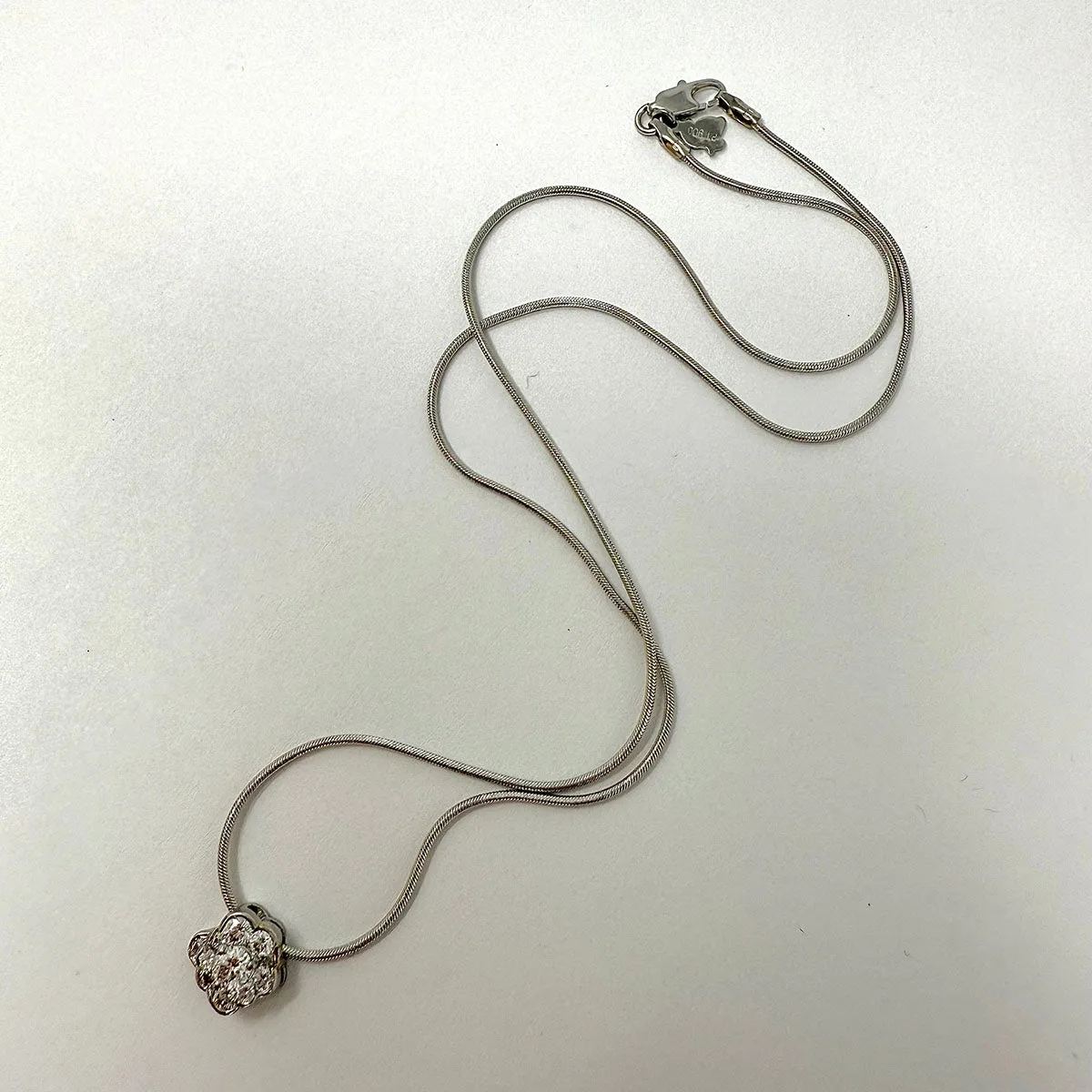 Platinum Diamond Pendant Necklace