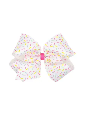 Printed Grosgrain Bow - Confetti