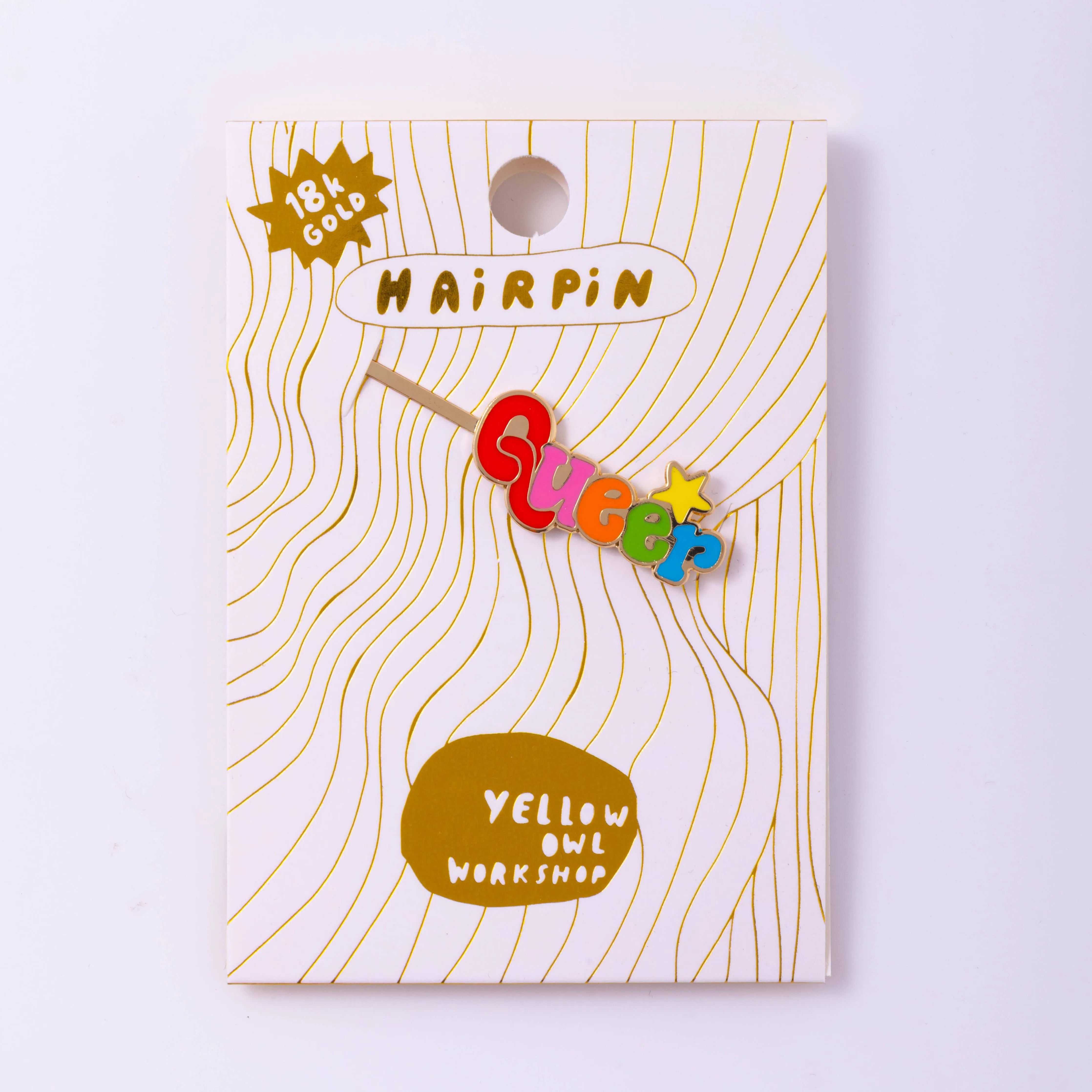 Queer 18k Gold Hairpin