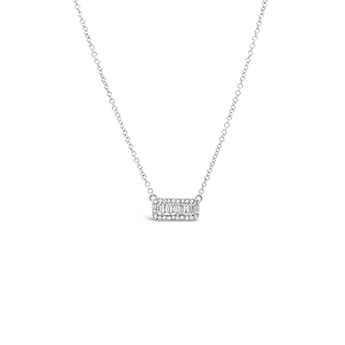 Rectangular Diamond Pendant