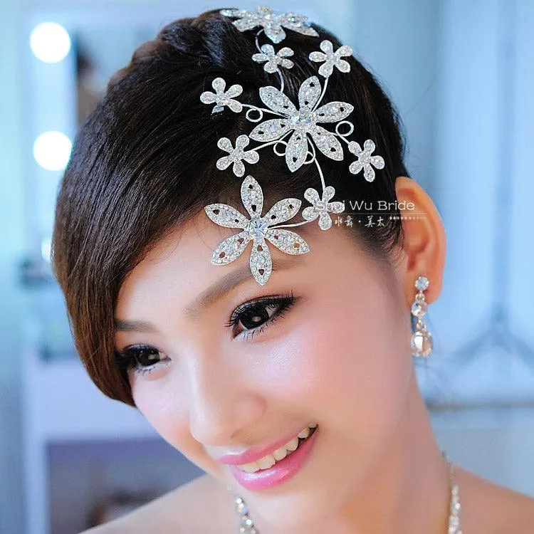 Red Bridal Hair Accessory