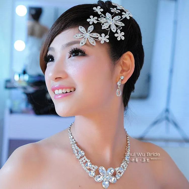 Red Bridal Hair Accessory