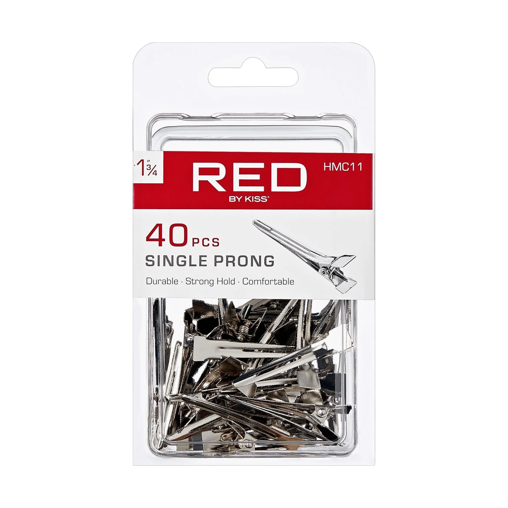 Red by Kiss Single Prong Clips 1 3/4"