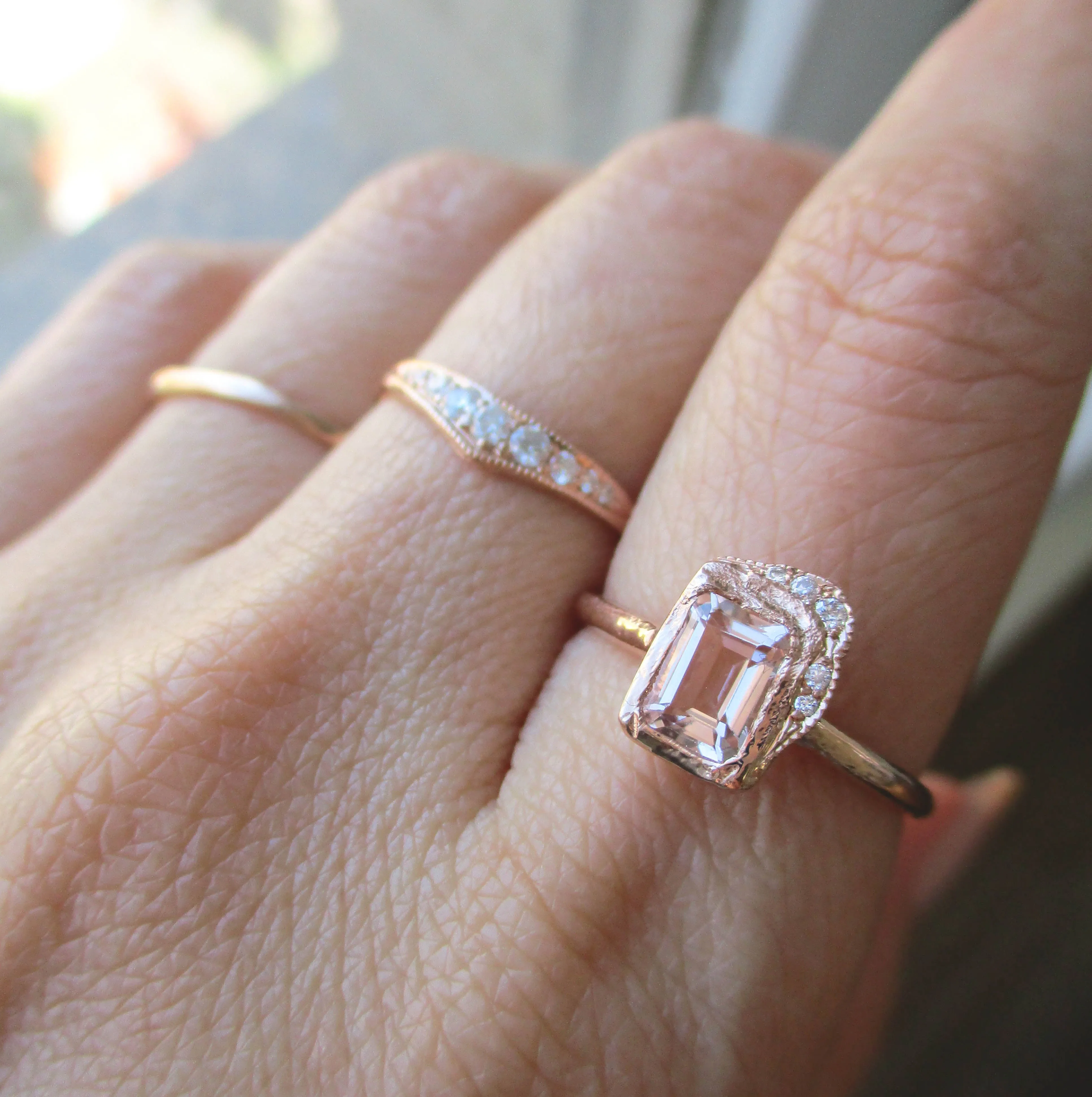 Reflection NS Morganite Ring