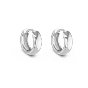 Rhodium plated 925 silver earrings