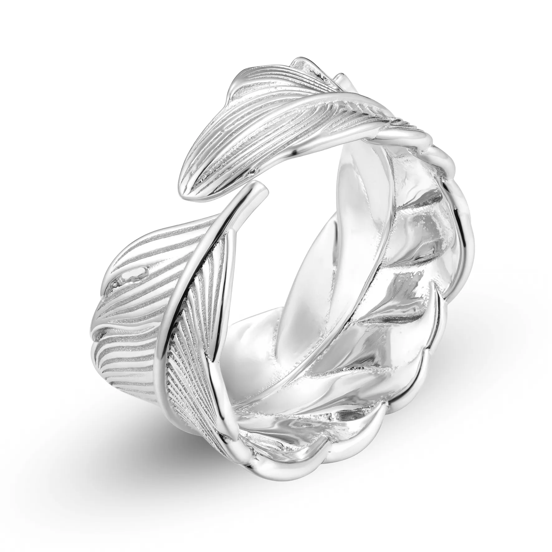 Rhodium plated 925 silver ring
