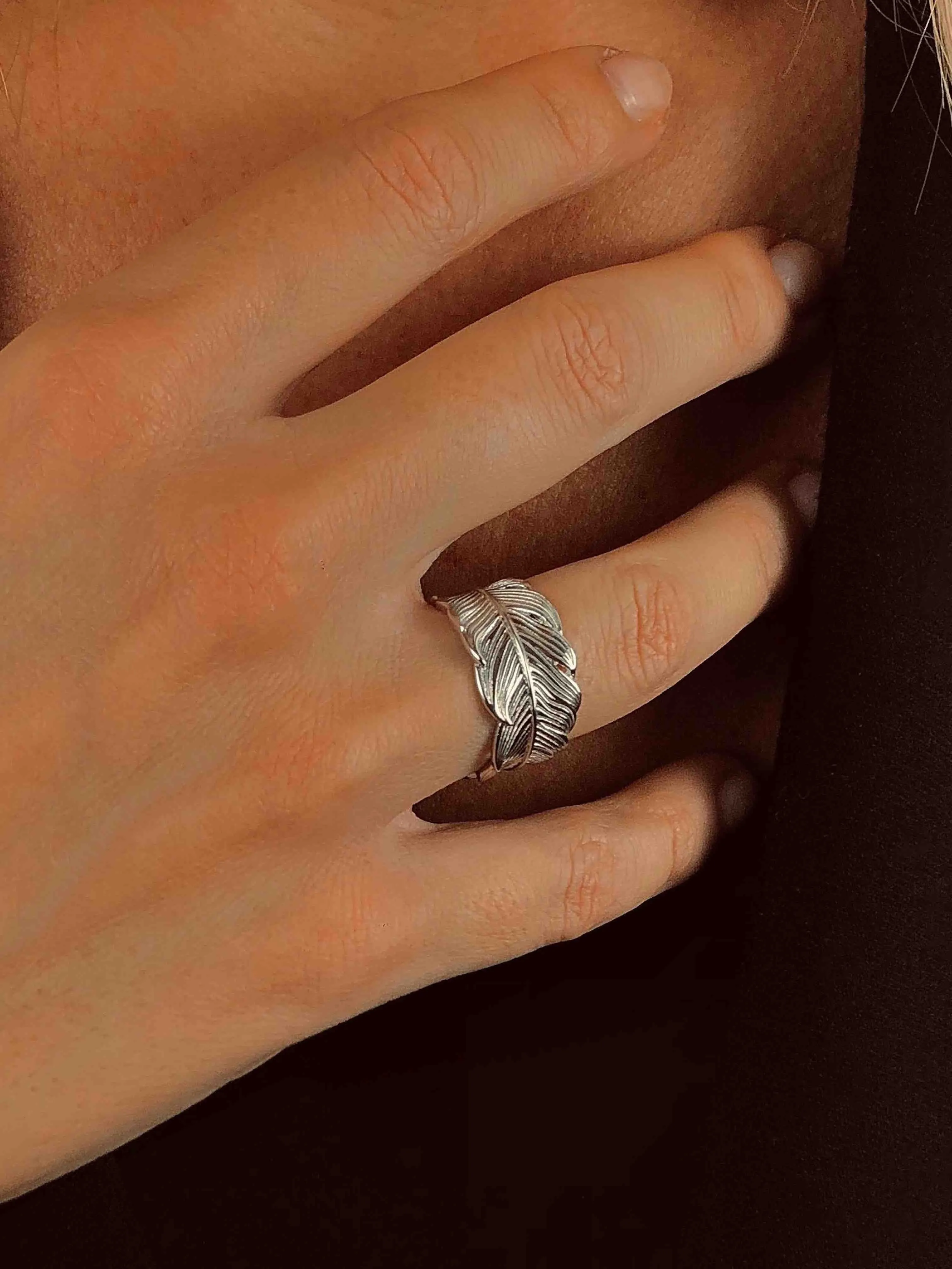 Rhodium plated 925 silver ring