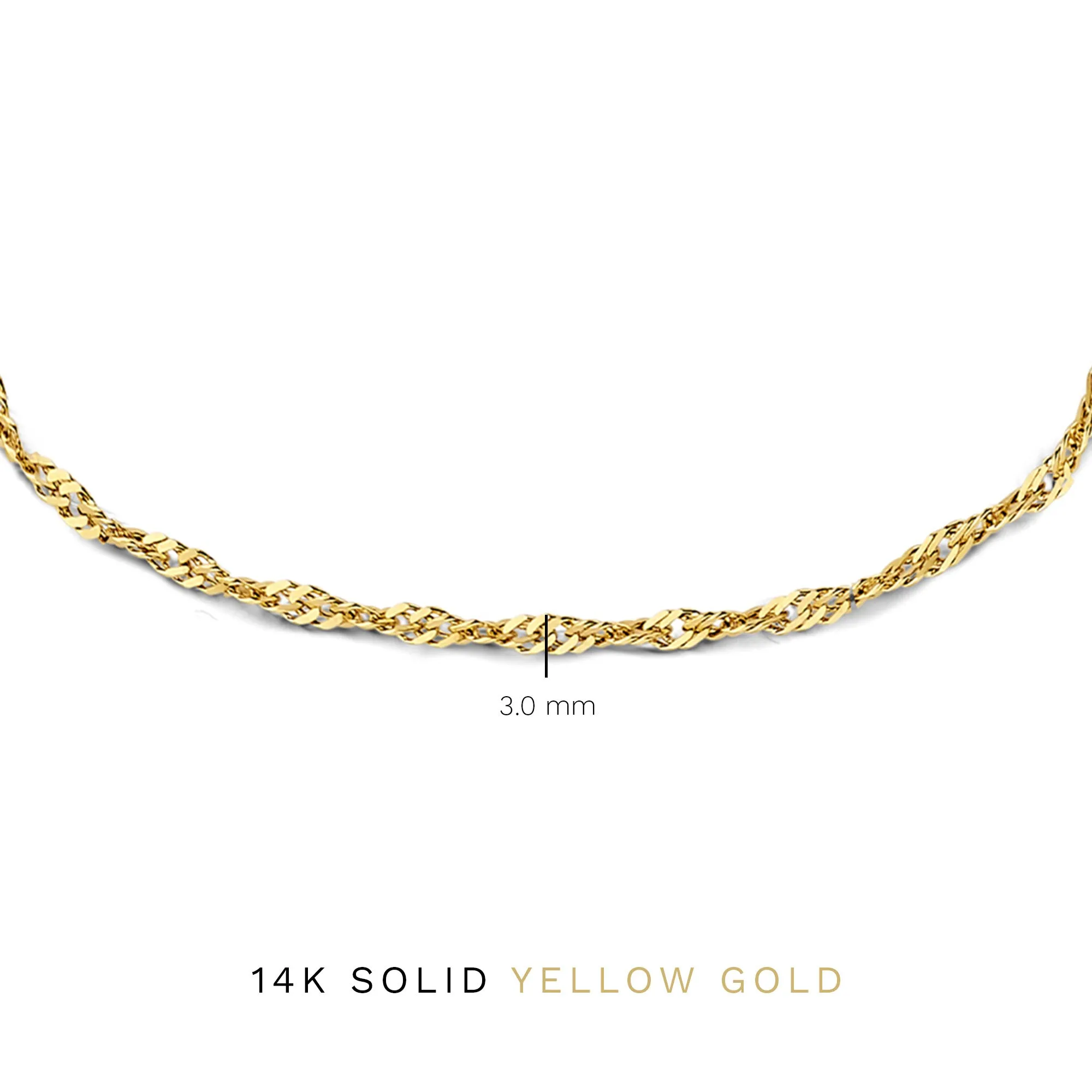 Rivoli Lilou 14 karat gold bracelet with twist