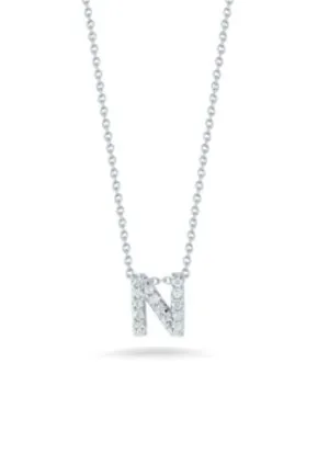 Roberto Coin 18K Diamond Love Letter &#34;N&#34; Necklace