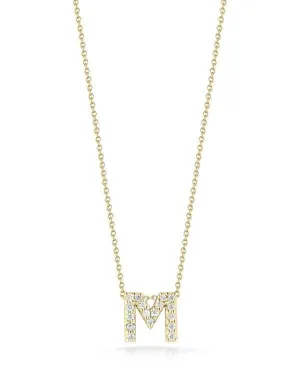 Roberto Coin 18k Love Letter 'M' necklace