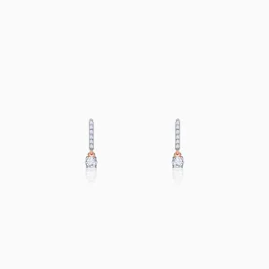 Rose Gold Amazed Diamond Earrings