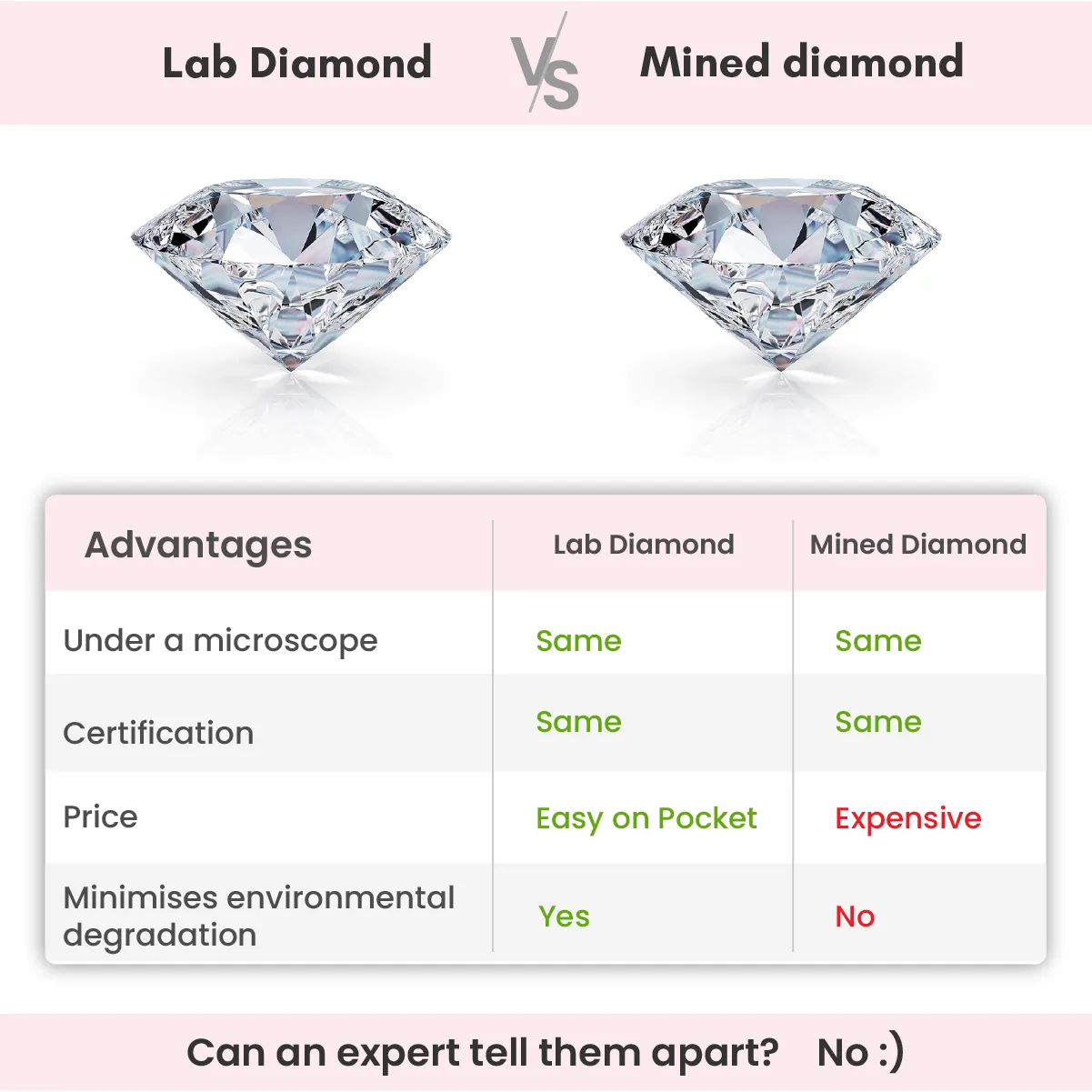 Rose Gold Amazed Diamond Earrings