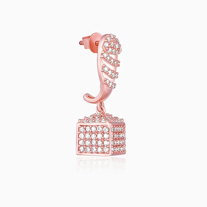 Rose Gold Glittering Grace Jhumki