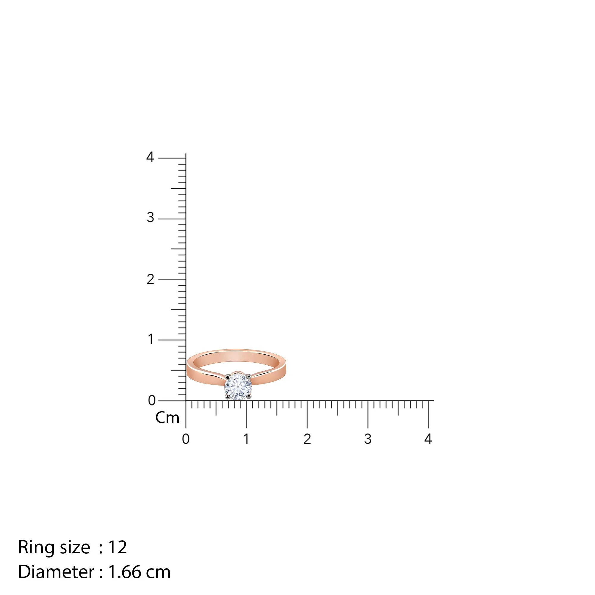 Rose Gold Joy Solitaire Diamond Ring