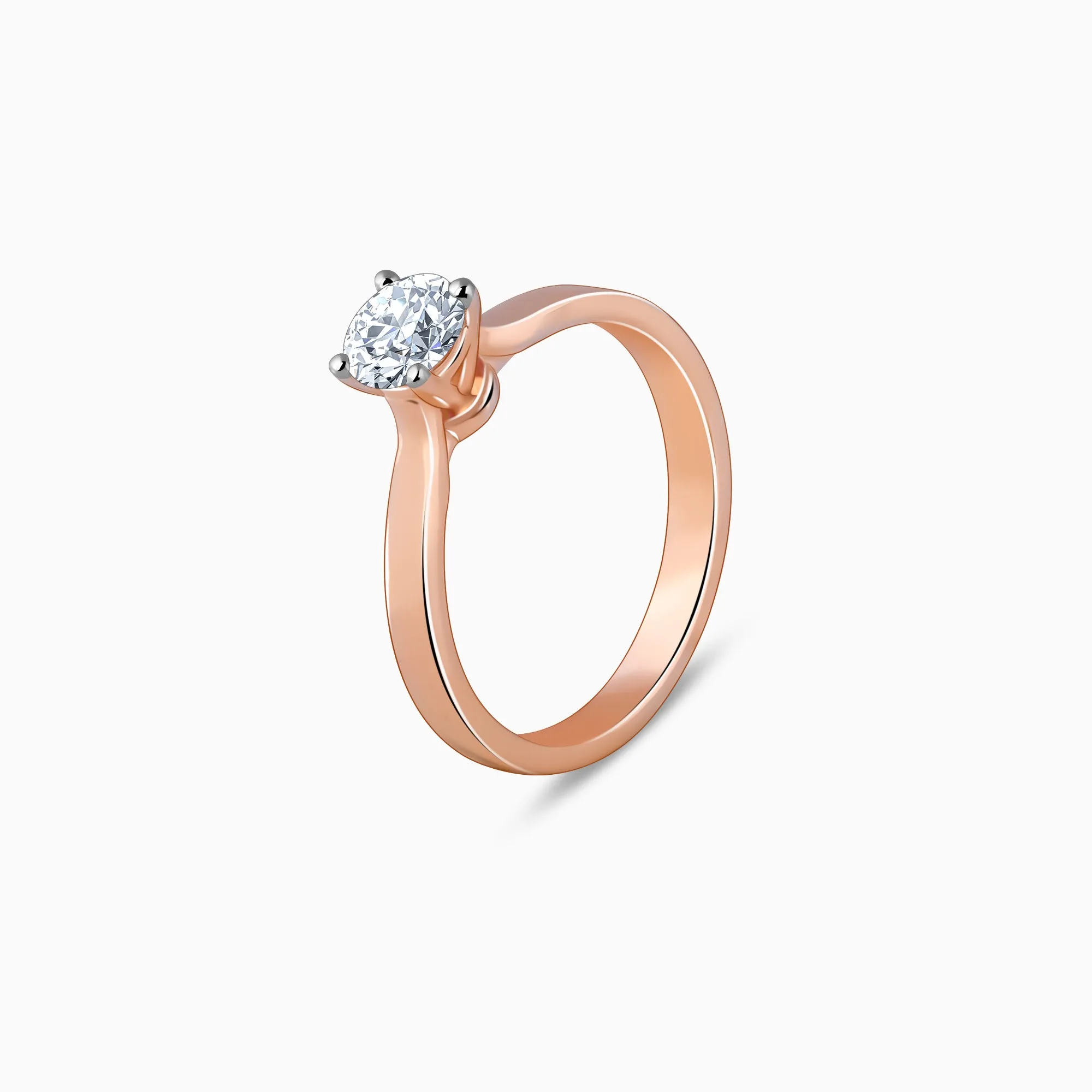 Rose Gold Joy Solitaire Diamond Ring