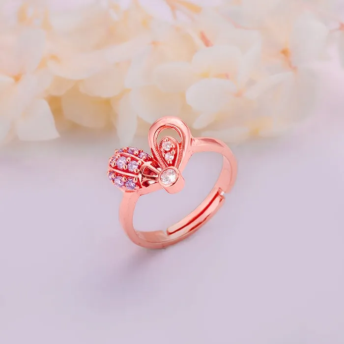Rose Gold Love In Air Balloon Ring