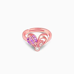 Rose Gold Love In Air Balloon Ring