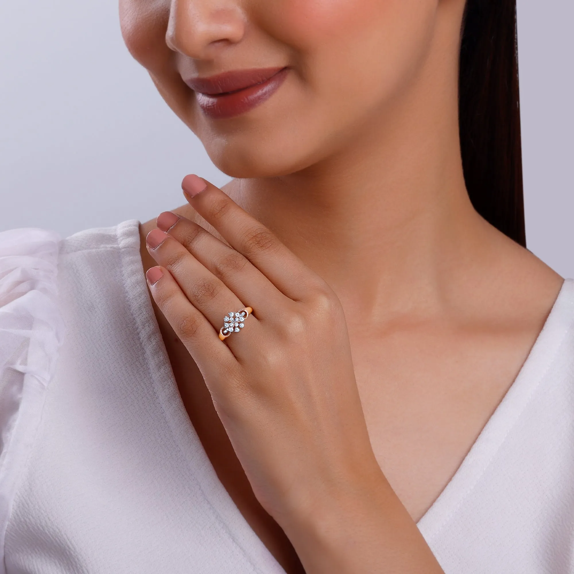 Rose Gold Nivara Diamond Ring
