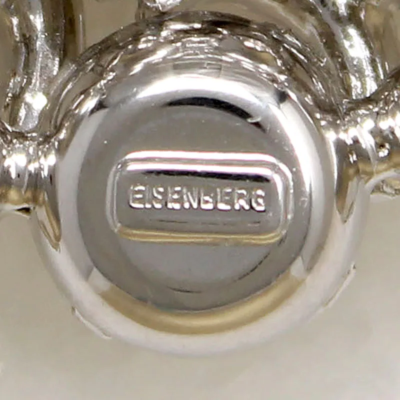 Round Eisenberg Swarovski Crystal Brooch