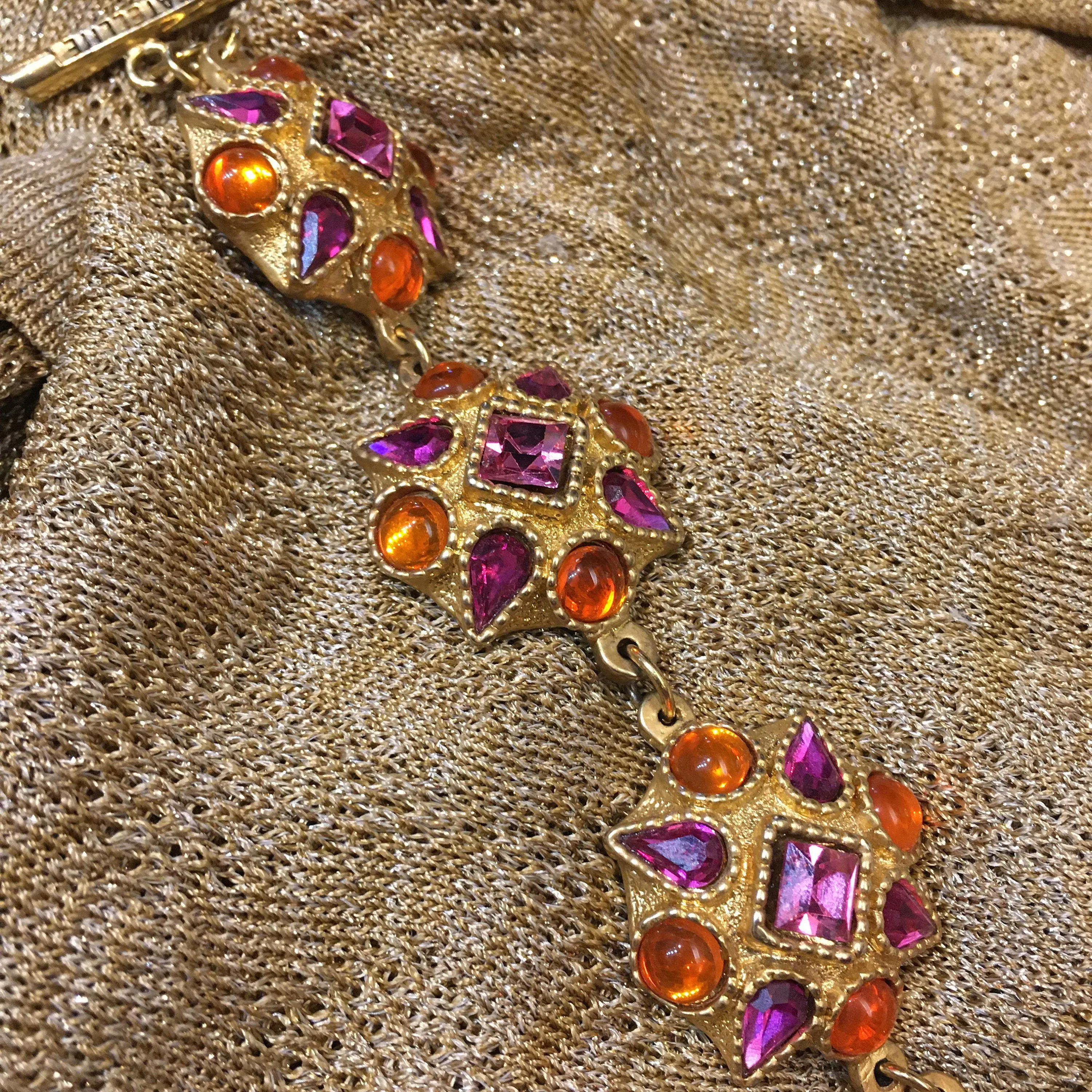 Satellite Pink Bracelet Orange Vintage