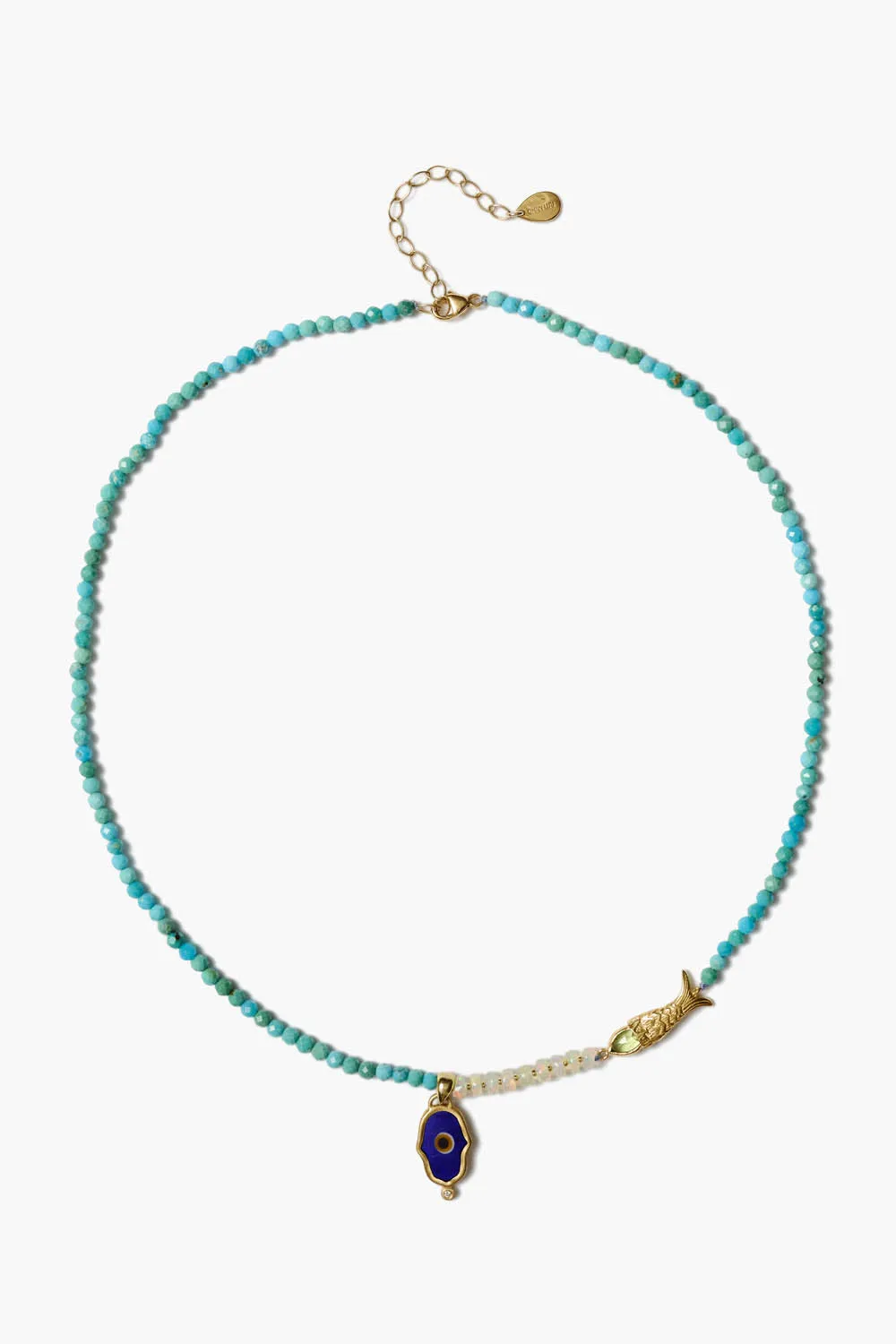 Sedna Evil Eye Necklace Turquoise Mix