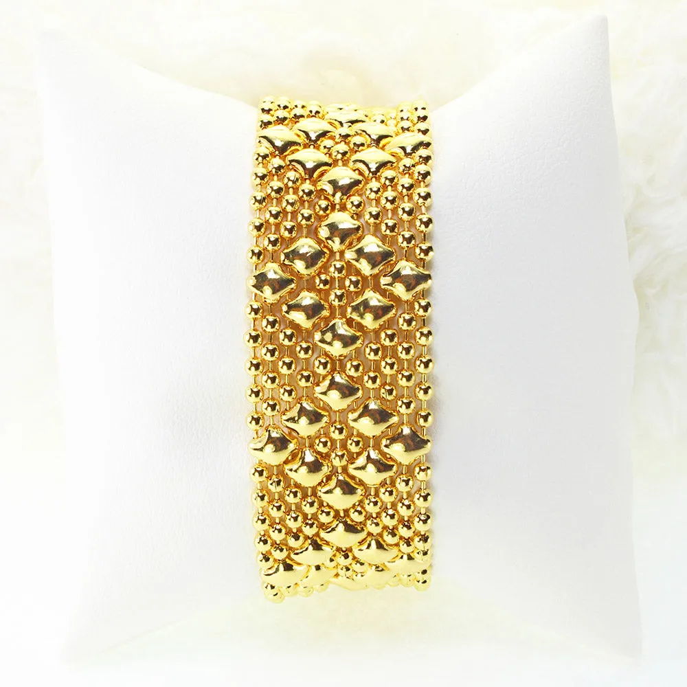 SG Liquid Metal B4?CG24K Gold 24K Finish Bracelet by Sergio Gutierrez