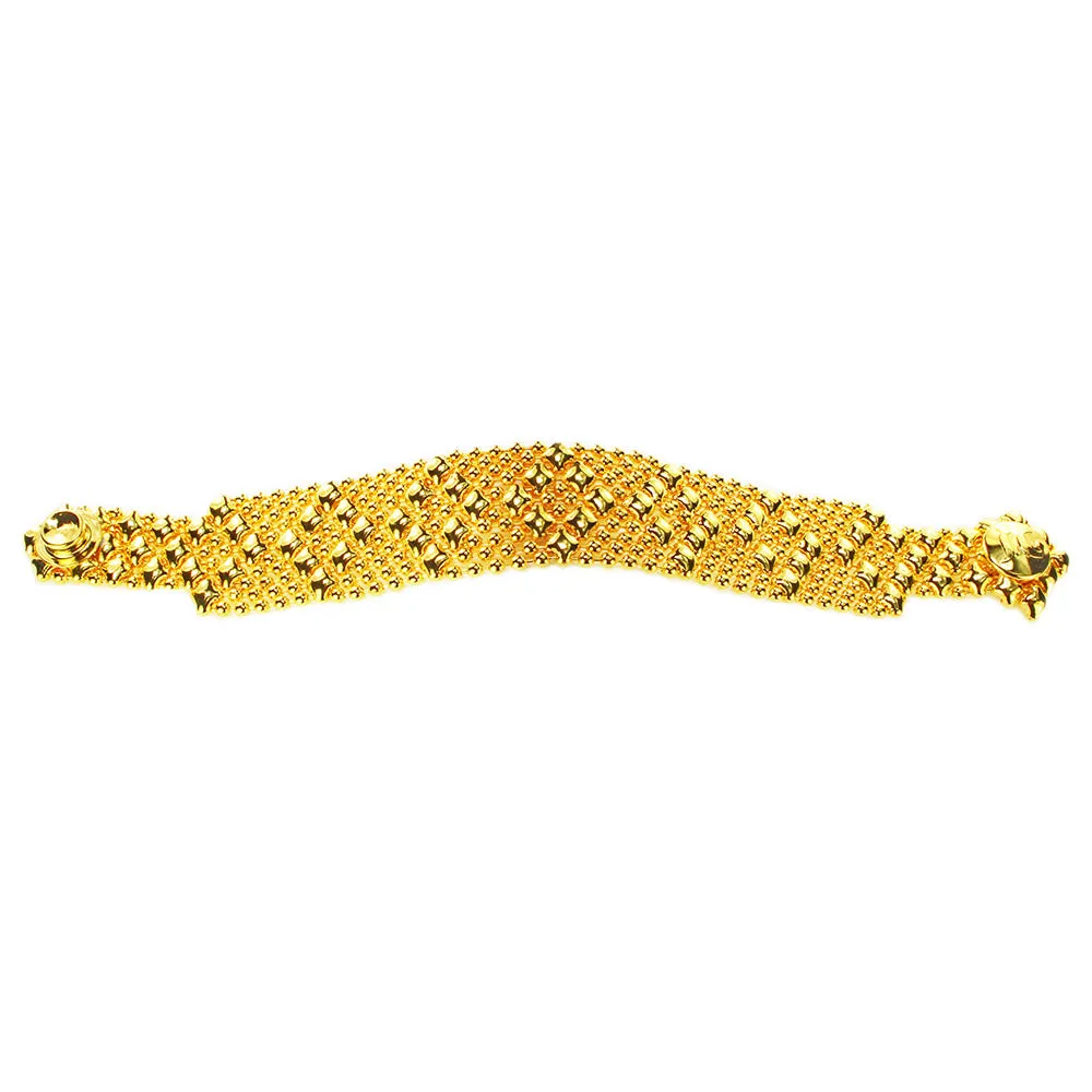 SG Liquid Metal B4?CG24K Gold 24K Finish Bracelet by Sergio Gutierrez