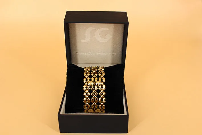 SG Liquid Metal TB42 AG ?C Antique Gold Finish ?C Bracelet by Sergio Gutierrez