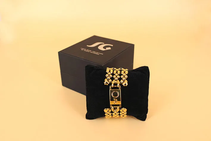 SG Liquid Metal TB42 AG ?C Antique Gold Finish ?C Bracelet by Sergio Gutierrez