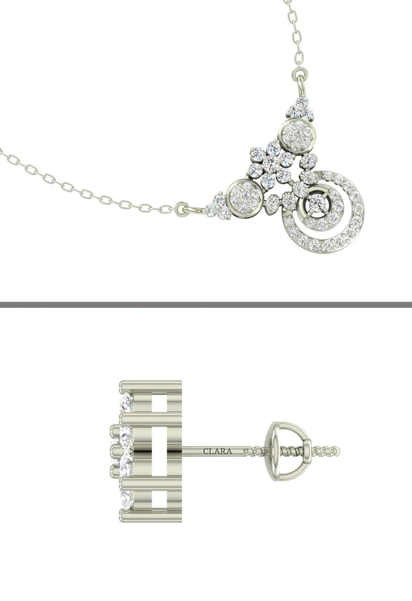 Silver Aria Jewellery Set