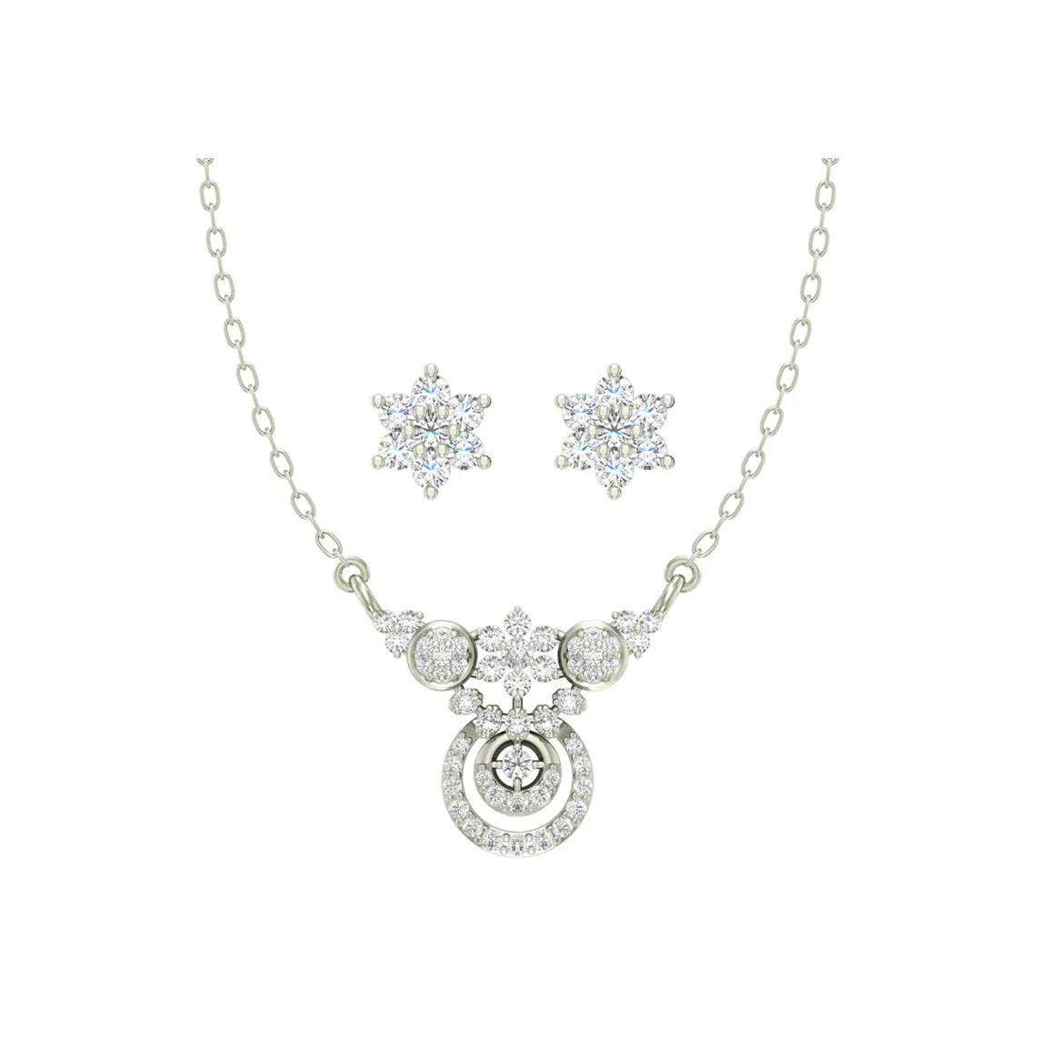 Silver Aria Jewellery Set