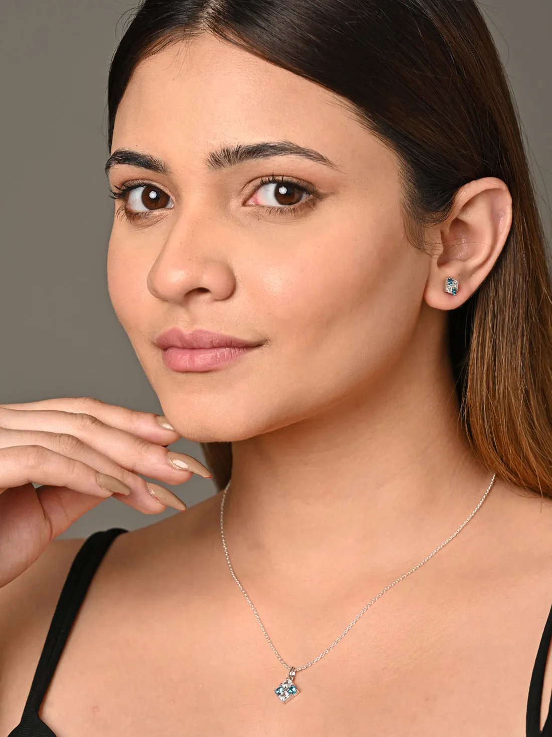 Silver Belen Jewellery Set