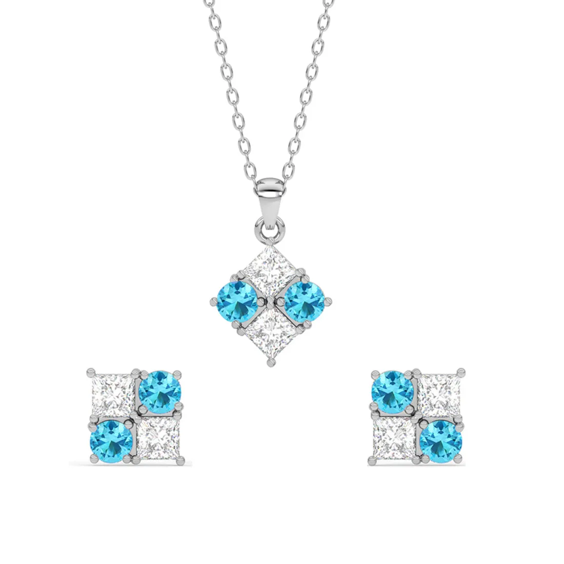 Silver Belen Jewellery Set