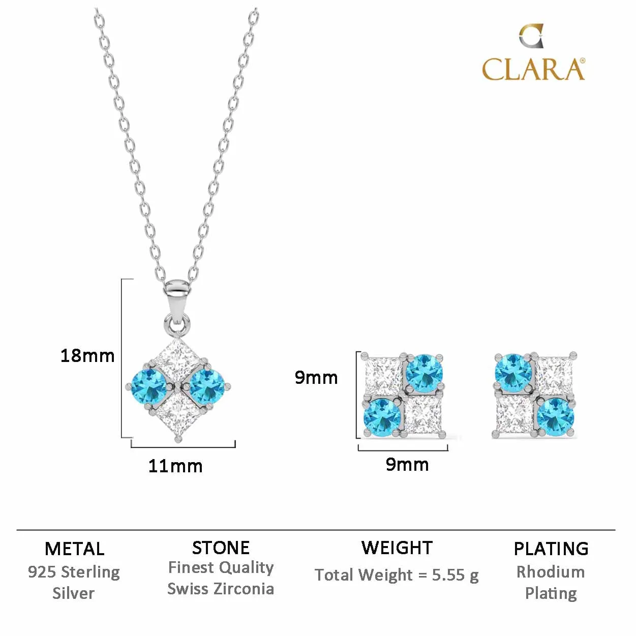 Silver Belen Jewellery Set