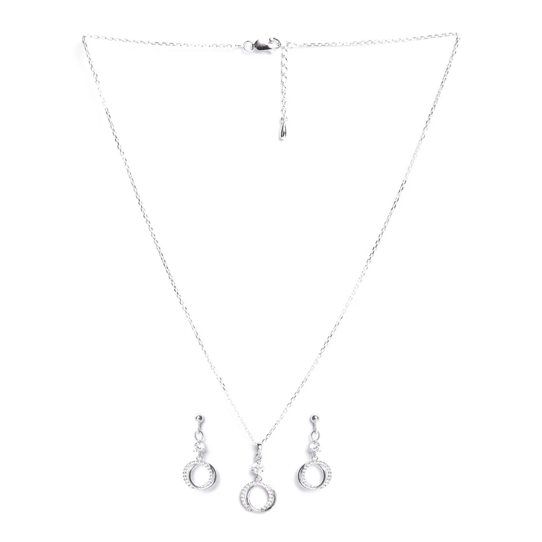 Silver Circle of Joy Jewellery Set