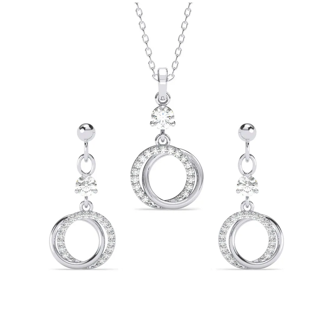 Silver Circle of Joy Jewellery Set