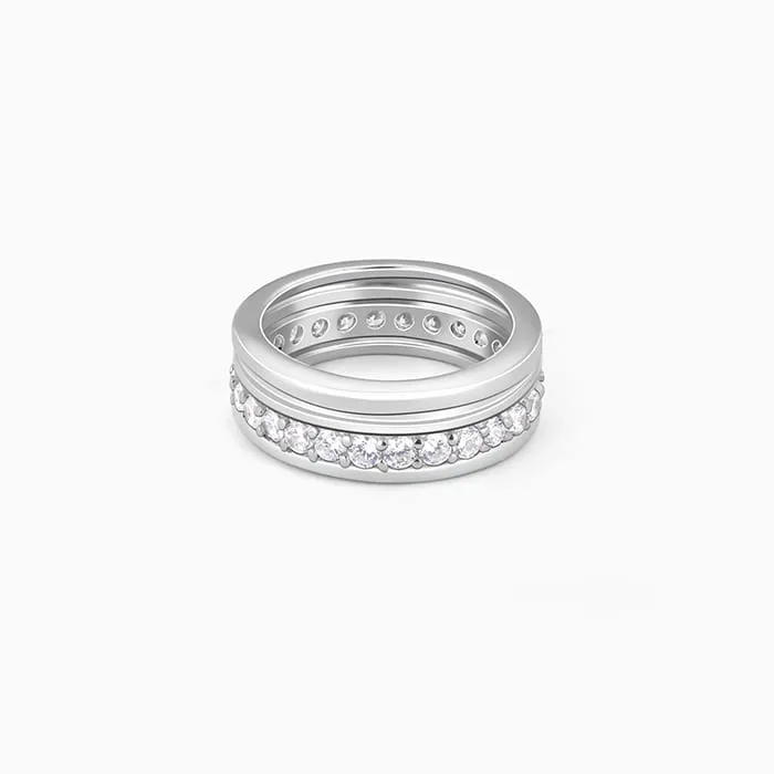 Silver Graceful Glow Ring
