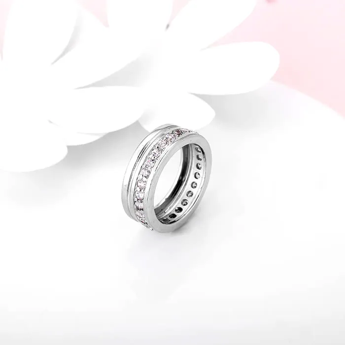 Silver Graceful Glow Ring