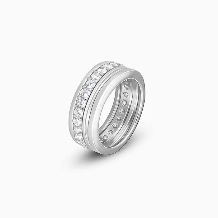 Silver Graceful Glow Ring