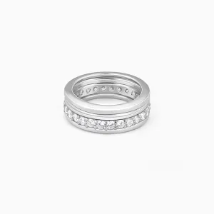 Silver Graceful Glow Ring