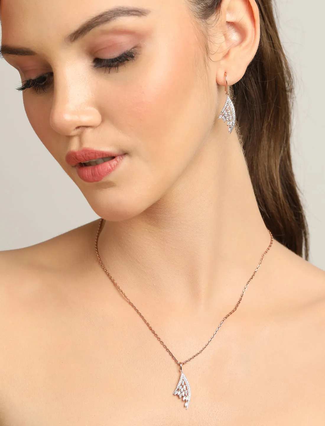 Silver Lily Jewellery Set