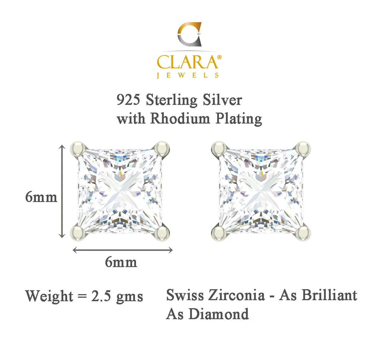 Silver Square Jewellery Set