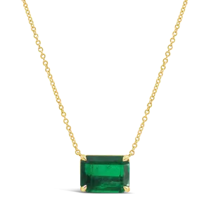 Solitaire Emerald Pendant