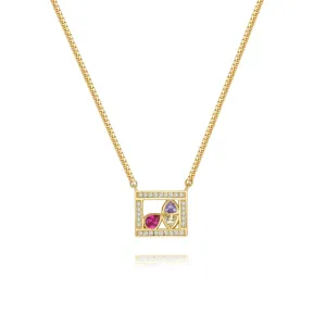 Square Necklace La beaut?? de l'espoir Collection by Venus