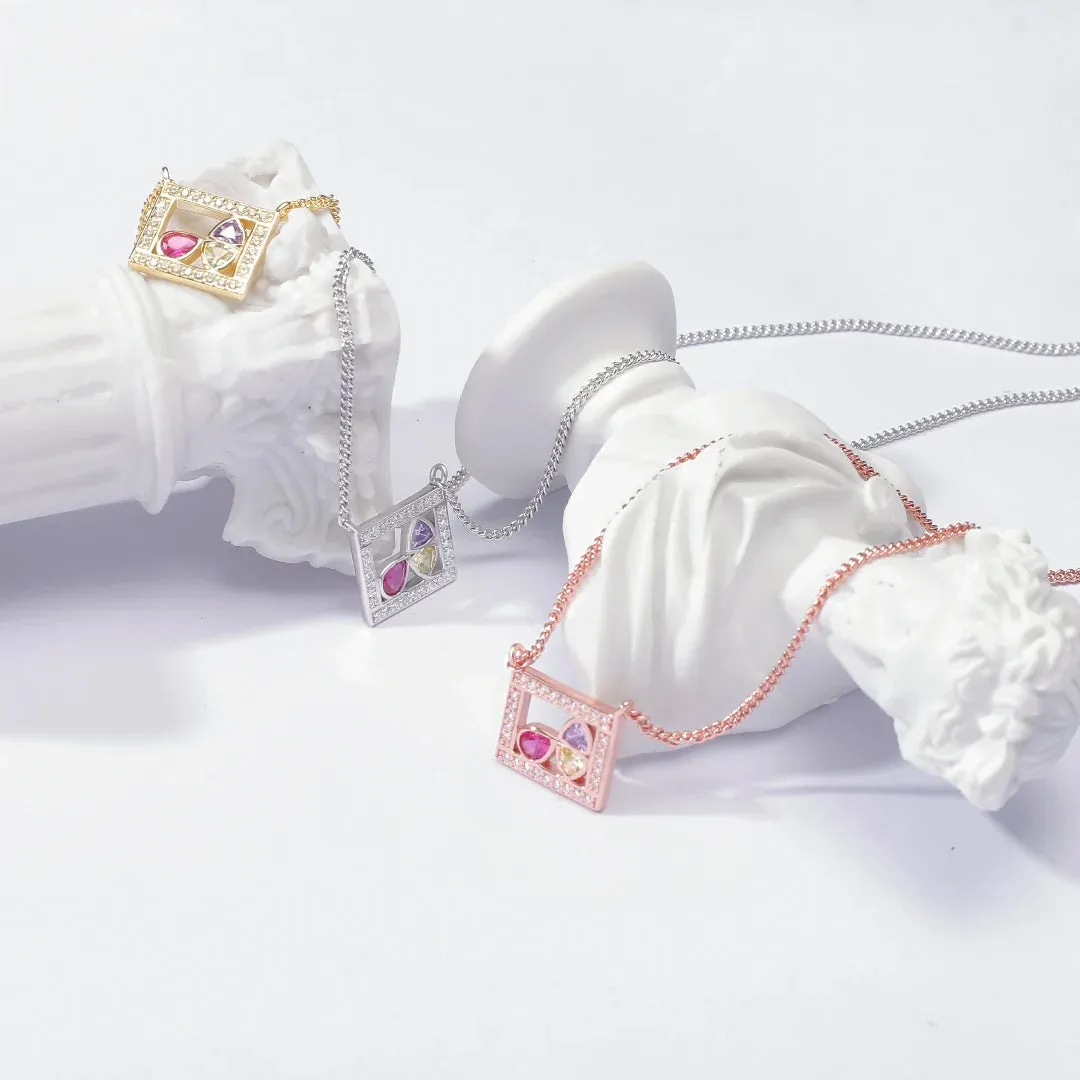 Square Necklace La beaut?? de l'espoir Collection by Venus