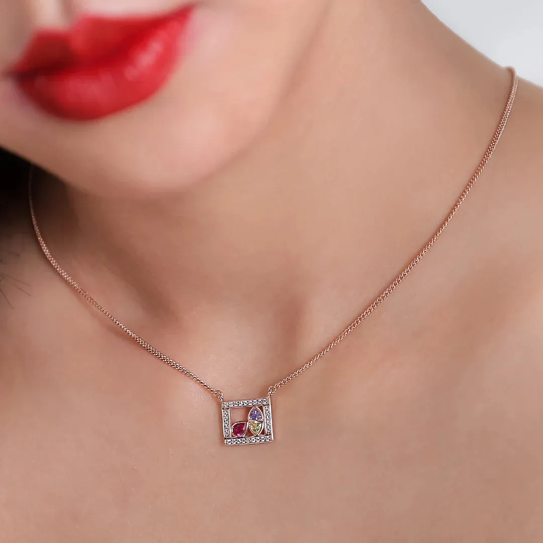 Square Necklace La beaut?? de l'espoir Collection by Venus